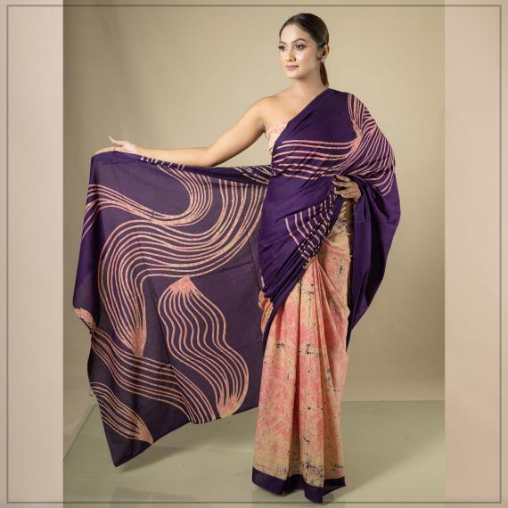Batik Meets Elegance: The Rise of Satin Crepe Sarees in Fashion
