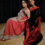 Luxurious Silver and Yellow Contrast Linen Tissue Saree