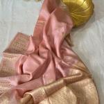 Light Pink Mango Silk Saree