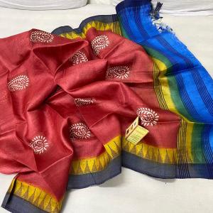 Tussar Red Dupatta